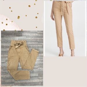 NWT Jonathan Simkhai Standard Henley Tie Waist Straight Jeans Size 24(0)